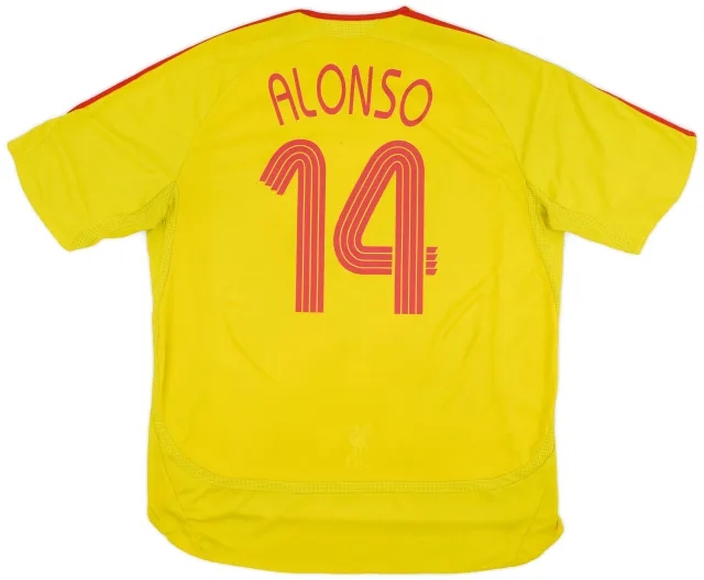 adidas 2006-07 Liverpool Away Shirt Alonso #14 - 5/10 - (XL)