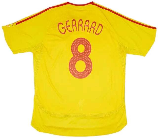 adidas 2006-07 Liverpool Away Shirt Gerrard #8 - 6/10 - (L)