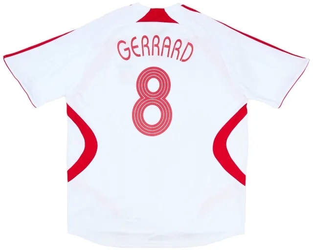 adidas 2007-08 Liverpool Away Shirt Gerrard #8 (XXL)