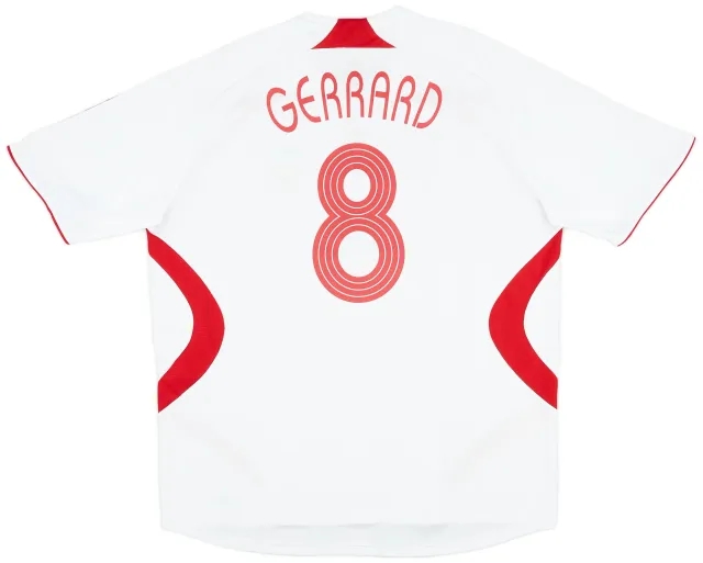 adidas 2007-08 Liverpool Away Shirt Gerrard #8 - 6/10 - (XXL)