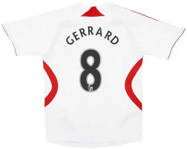 adidas 2007-08 Liverpool Away Shirt Gerrard #8 - 6/10 - (M)