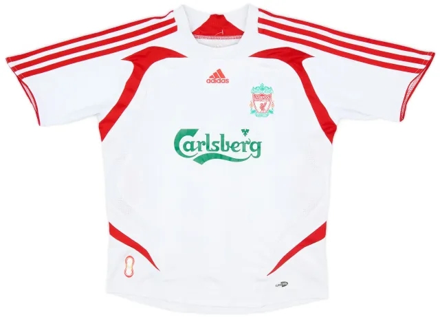 adidas 2007-08 Liverpool Away Shirt - 8/10 - (S.Boys)