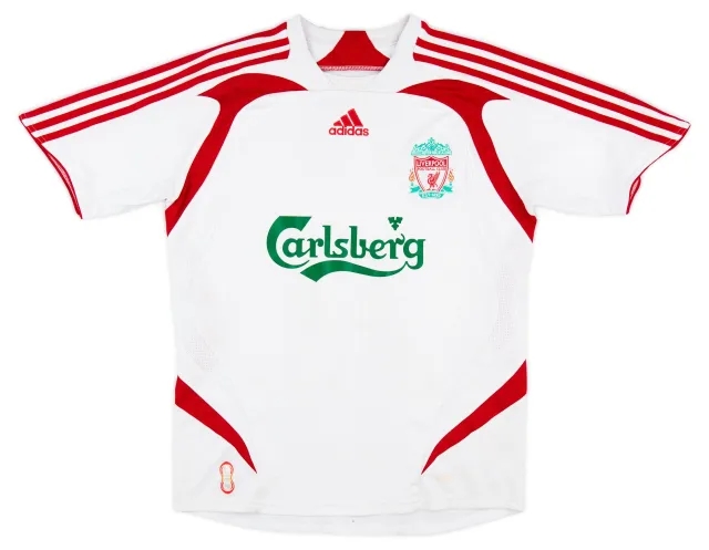 adidas 2007-08 Liverpool Away Shirt - 6/10 - (XL.Boys)