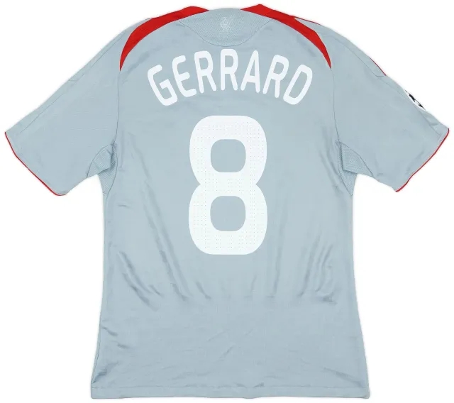 adidas 2008-09 Liverpool Away Shirt Gerrard #8 - 6/10 - (S)