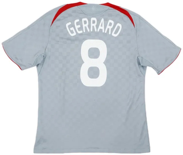 adidas 2008-09 Liverpool Away Shirt Gerrard #8 - 5/10 - (XL)