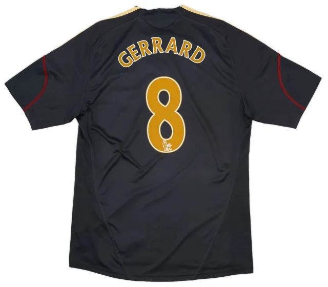adidas 2009-10 Liverpool Away Shirt Gerrard #8 - 6/10 - (XL)