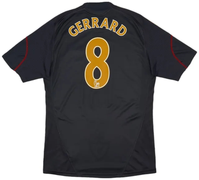 adidas 2009-10 Liverpool Away Shirt Gerrard #8 - 6/10 - (M)