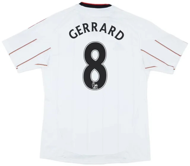 adidas 2010-11 Liverpool Away Shirt Gerrard #8 - 5/10 - (M)
