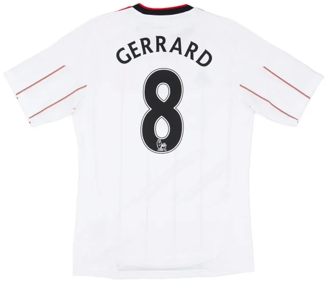 adidas 2010-11 Liverpool Away Shirt Gerrard #8 - 7/10 - (S)