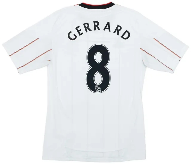 adidas 2010-11 Liverpool Away Shirt Gerrard #8 - 7/10 - (S)