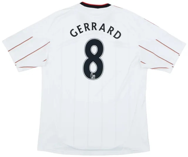adidas 2010-11 Liverpool Away Shirt Gerrard #8 - 7/10 - (XL)