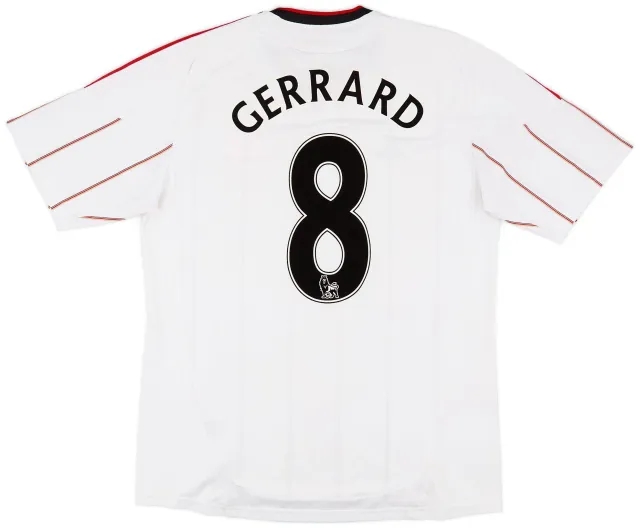 adidas 2010-11 Liverpool Away Shirt Gerrard #8 - 6/10 - (L)