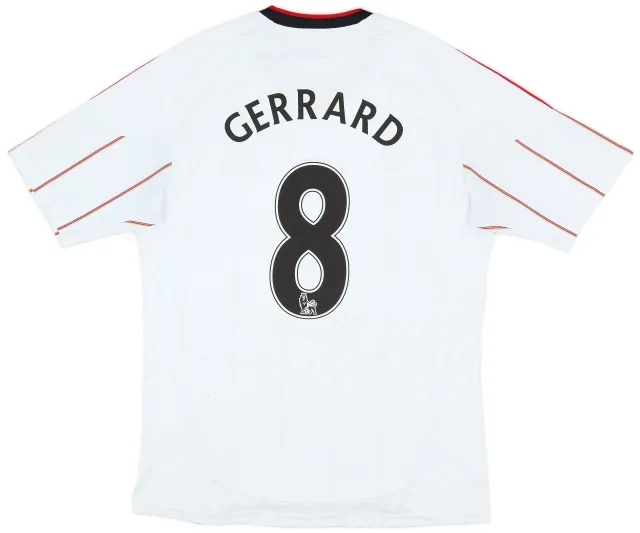 adidas 2010-11 Liverpool Away Shirt Gerrard #8 - 7/10 - (M)