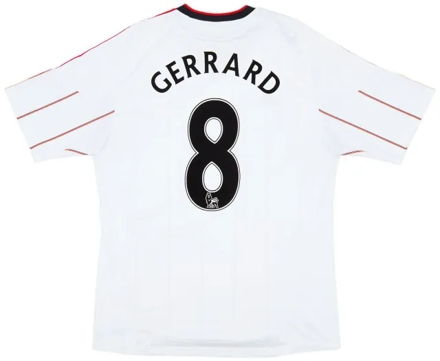 adidas 2010-11 Liverpool Away Shirt Gerrard #8 - 7/10 - (L)