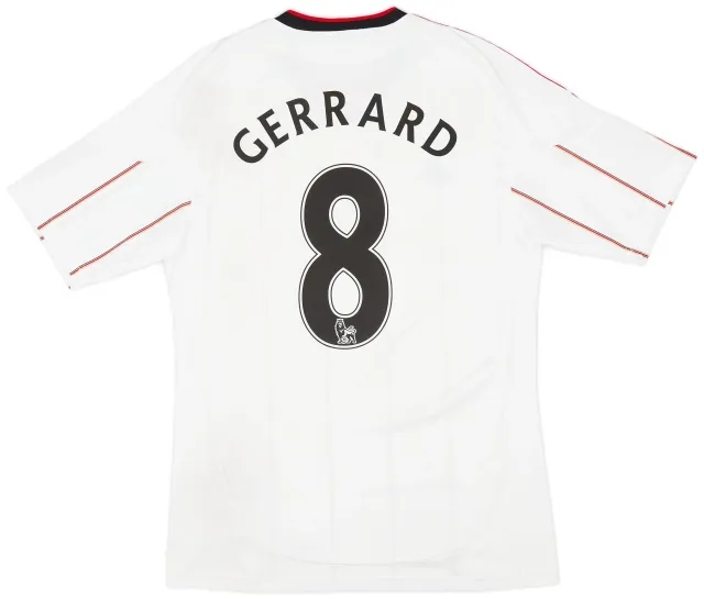 adidas 2010-11 Liverpool Away Shirt Gerrard #8 - 7/10 - (S)