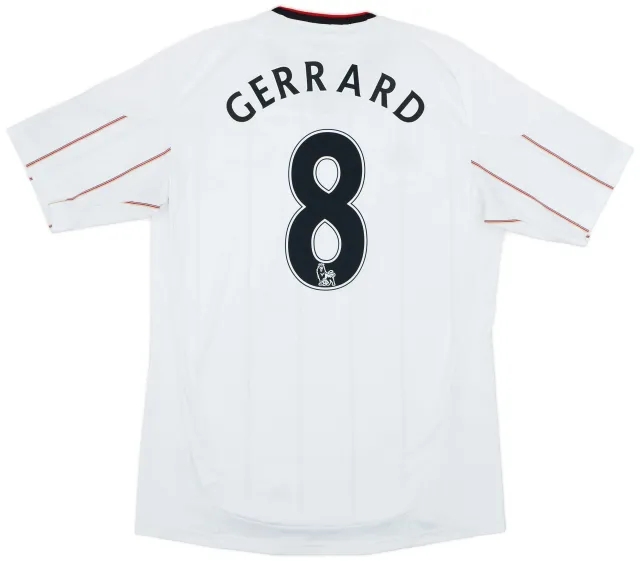 adidas 2010-11 Liverpool Away Shirt Gerrard #8 - 6/10 - (M)
