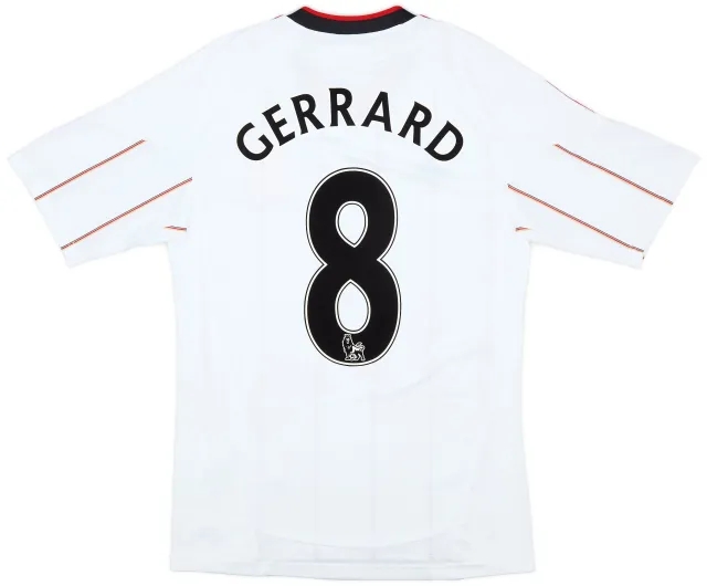 adidas 2010-11 Liverpool Away Shirt Gerrard #8 - 7/10 - (S)