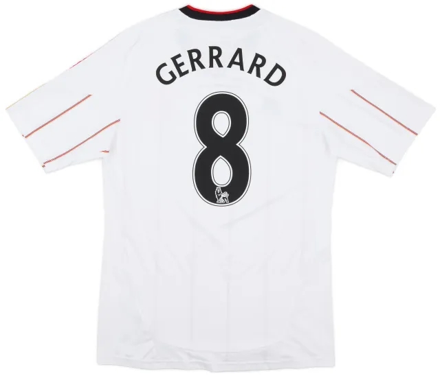 adidas 2010-11 Liverpool Away Shirt Gerrard #8 - 6/10 - (S)