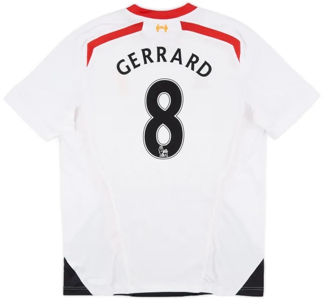 2013-14 Liverpool Away Shirt Gerrard #8 - 7/10 - (XXL)