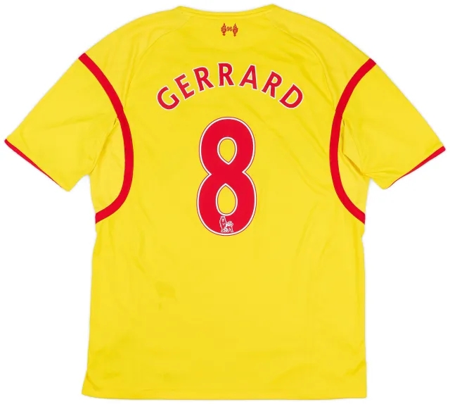 2014-15 Liverpool Away Shirt Gerrard #8 - 5/10 - (L)