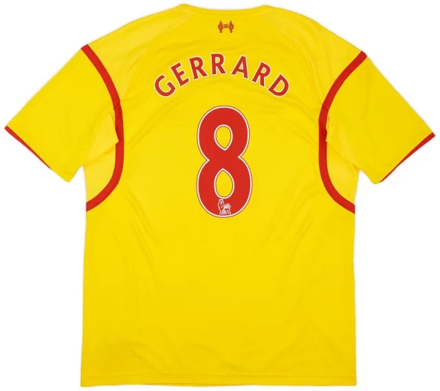 2014-15 Liverpool Away Shirt Gerrard #8 - 8/10 - (XL)