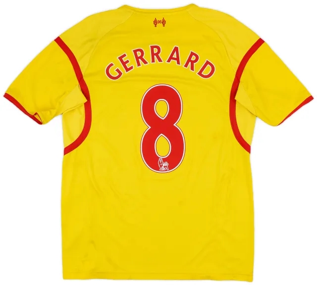 2014-15 Liverpool Away Shirt Gerrard #8 - 6/10 - (M)