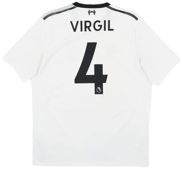 NewBalance 2017-18 Liverpool Away Shirt Virgil #4 - 7/10 - (M)