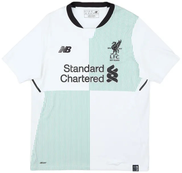 NewBalance 2017-18 Liverpool Away Shirt - 8/10 - (XL.Boys)
