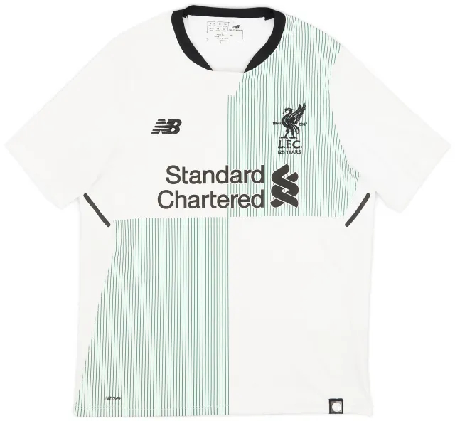 NewBalance 2017-18 Liverpool Away Shirt - 8/10 - (XL.Boys)