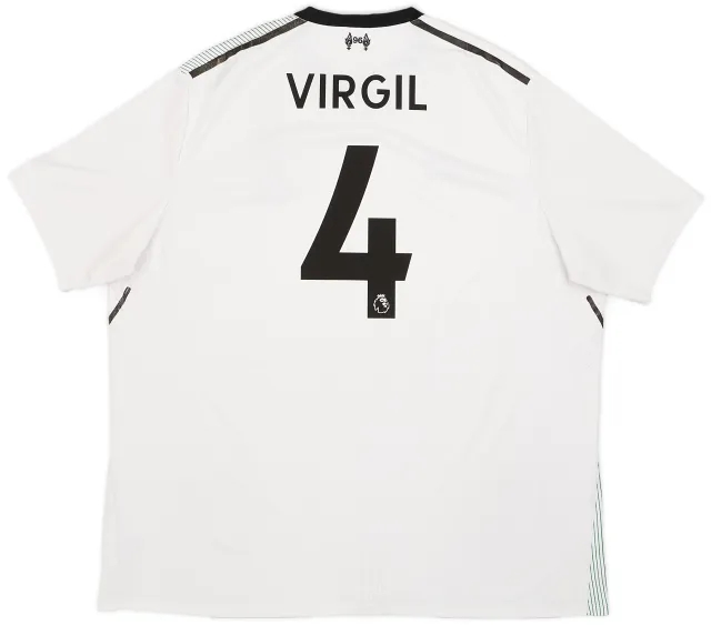 NewBalance 2017-18 Liverpool Away Shirt Virgil #4 - 5/10 - (XXL)