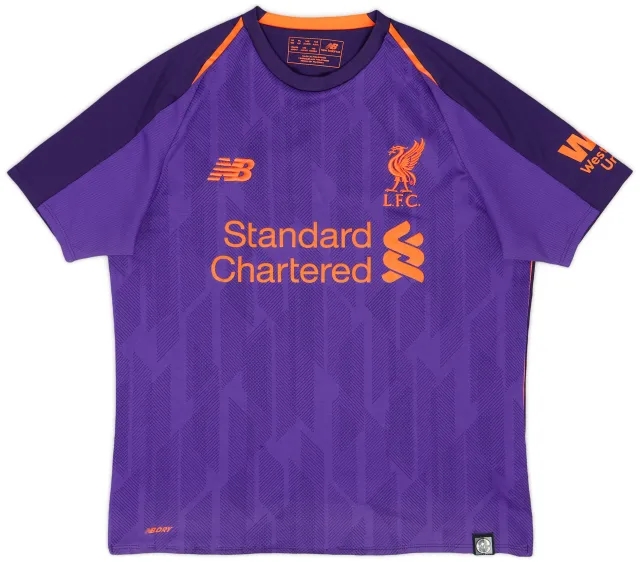 NewBalance 2018-19 Liverpool Away Shirt - 9/10 - (L.Boys)
