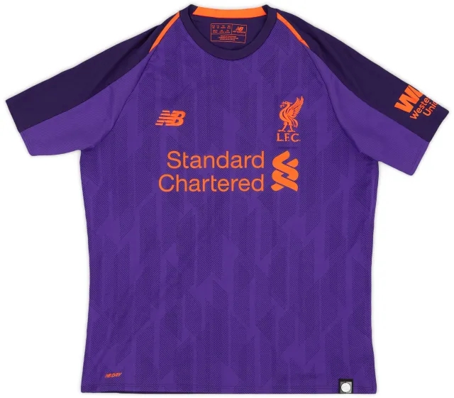NewBalance 2018-19 Liverpool Away Shirt - 9/10 - (XL.Boys)