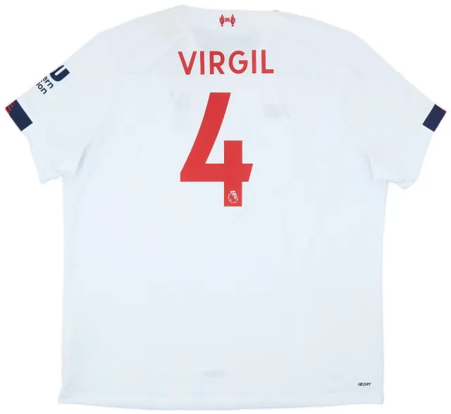NewBalance 2019-20 Liverpool Away Shirt Virgil #4 - 7/10 - (XXL)