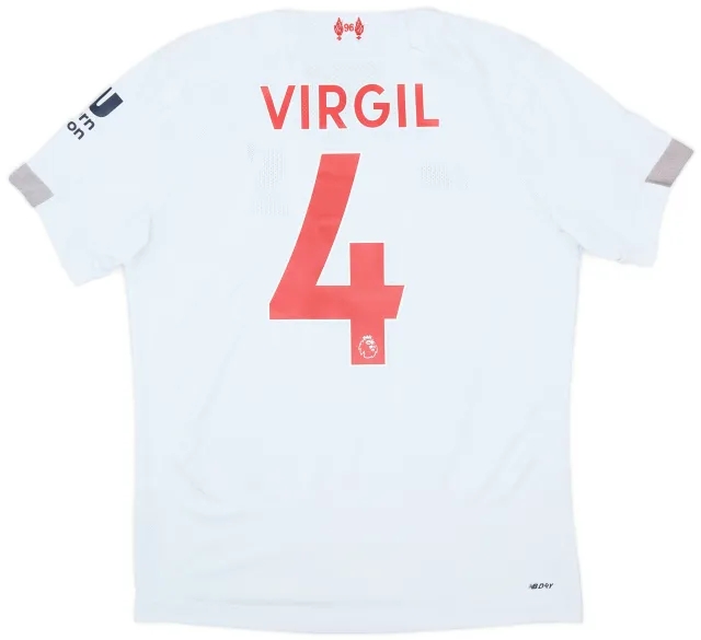 NewBalance 2019-20 Liverpool Away Shirt Virgil #4 - 7/10 - (S)