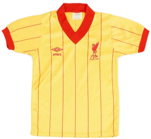 Umbro 1981-84 Liverpool Away Shirt - 9/10 - (XS.Boys)