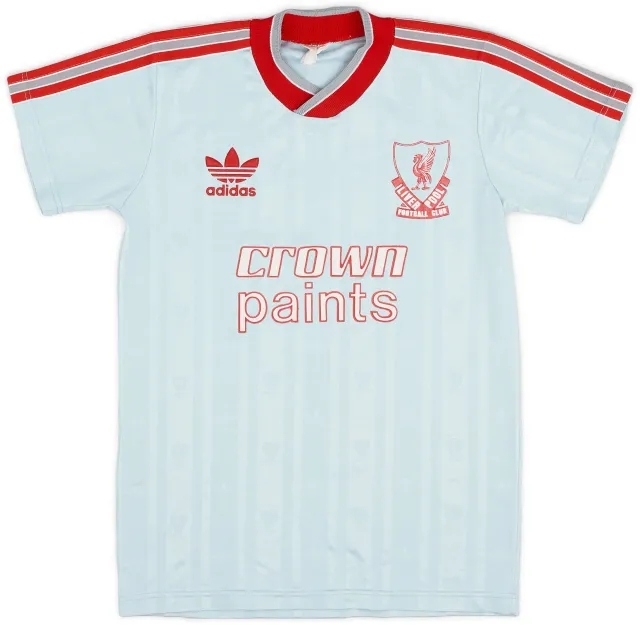adidas 1987-88 Liverpool Away Shirt - 9/10 - (Y)