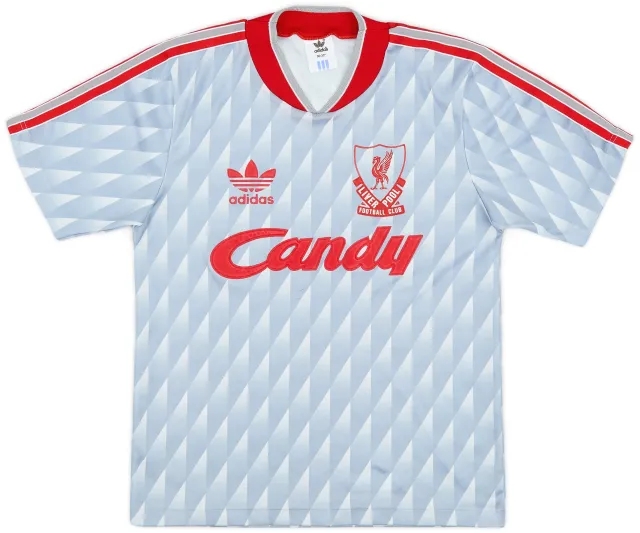 adidas 1989-91 Liverpool Away Shirt - 9/10 - (M.Boys)