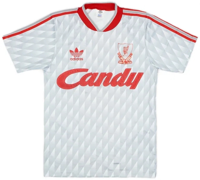 adidas 1989-91 Liverpool Away Shirt - 6/10 - (L.Boys)