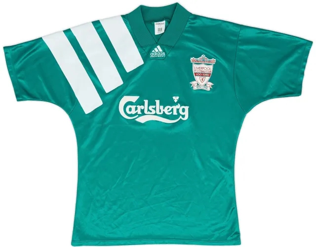 adidas 1992-93 Liverpool Centenary Away Shirt - 9/10 - (M/L)