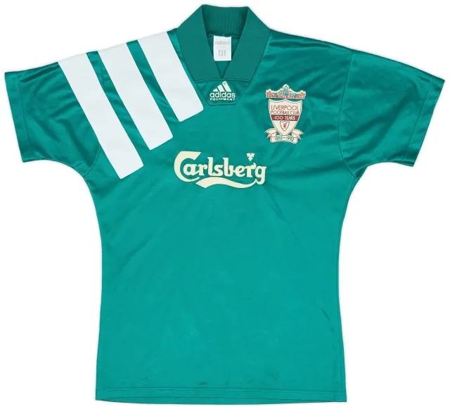 adidas 1992-93 Liverpool Centenary Away Shirt - 7/10 - (S)