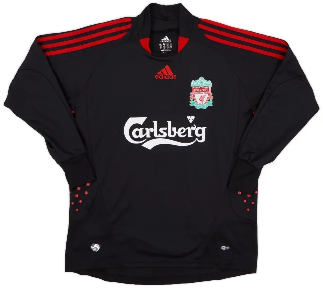 adidas 2008-09 Liverpool GK Shirt - 8/10 - (L.Boys)