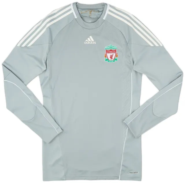 adidas 2010-12 Liverpool Player Issue TechFit GK Shirt - 9/10 - (L)