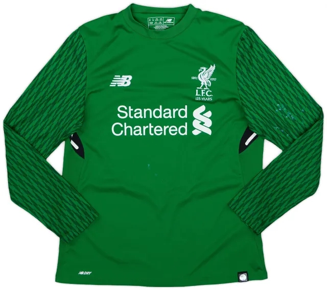 NewBalance 2017-18 Liverpool '125 Years' GK Shirt - 6/10 - (L.Boys)