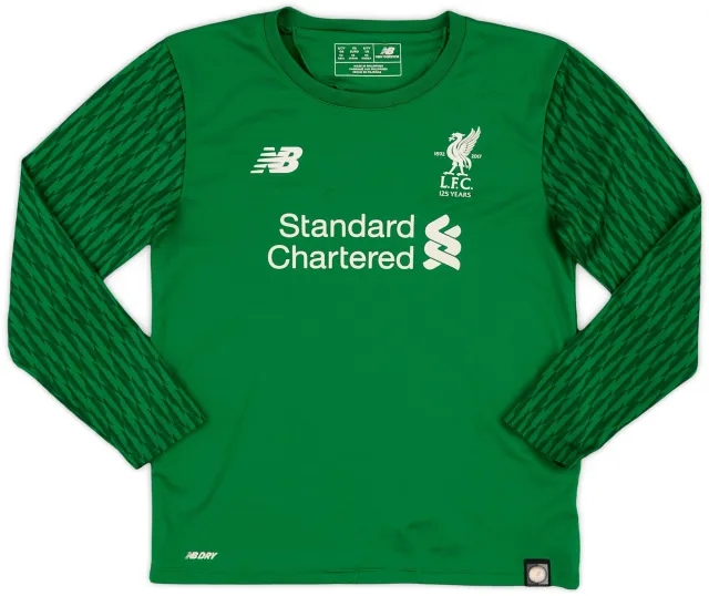 NewBalance 2017-18 Liverpool '125 Years' GK Shirt - 6/10 - (6-7 Years)
