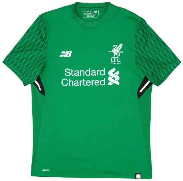 NewBalance 2017-18 Liverpool '125 Years' GK Shirt - 7/10 - (XL.Boys)