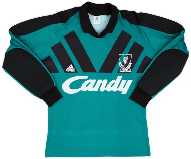 adidas 1991-92 Liverpool GK Shirt - 8/10 - (S)