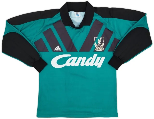adidas 1991-92 Liverpool GK Shirt - 9/10 - (S)