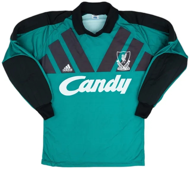 adidas 1991-92 Liverpool GK Shirt - 8/10 - (S)