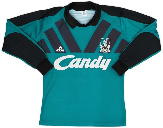 adidas 1991-92 Liverpool GK Shirt - 8/10 - (S)