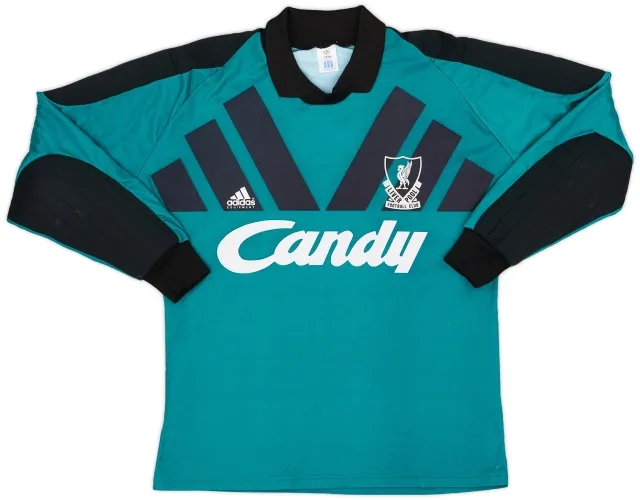 adidas 1991-92 Liverpool GK Shirt - 9/10 - (M)